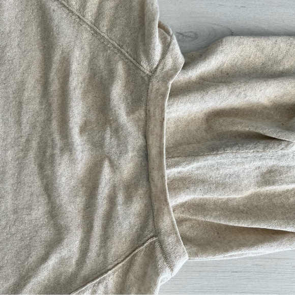 New James Perse Hoodie pullover sweater Sz 4 (XL) beige linen cotton - Picture 13 of 13
